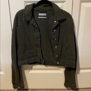 Army Green Denim Jacket- Urban Outfitters